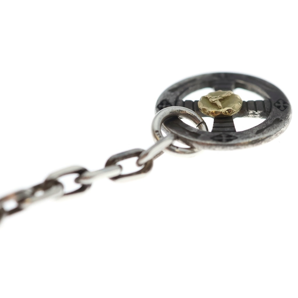 TADY & KING(タディアンドキング) ネイティブフック&ネイティブホイール K18ロングホーン付 細角チェーンネックレス シルバー/ゴールド