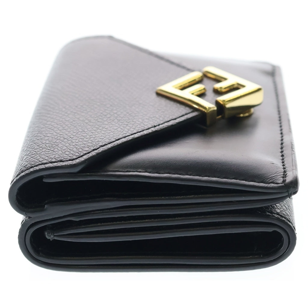 FENDI(フェンディ) FF DIAMONDS MINI TRIFOLD FFダイヤモンド ミニ コンパクトウォレット 三つ折り財布 ブラック 8M0480 ALV4