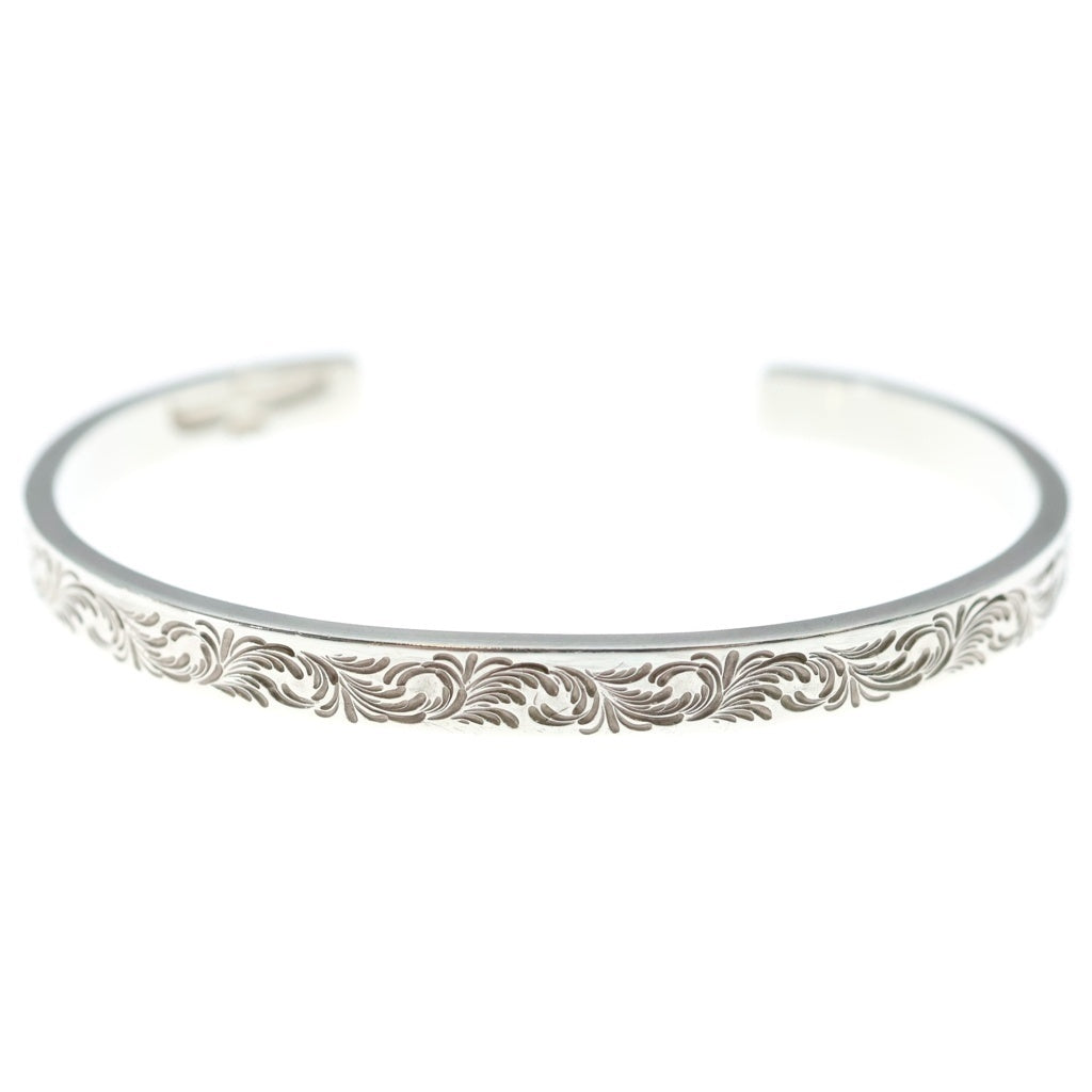 鷲見太郎(ワシミタロウ) Arabesque Design 5mm Bangle アラベスクデザイン バングル ブレスレット シルバー