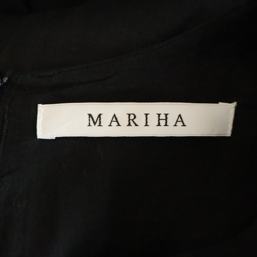 MARIHA(マリハ) 木陰のドレス フレアスリーブ 半袖 ロングワンピース ブラック レディース 3211244010