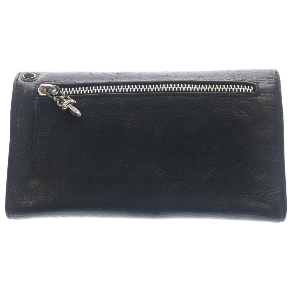 CHROME HEARTS(クロムハーツ) WAVE ウェーブ レザーウォレット 財布 ブラック