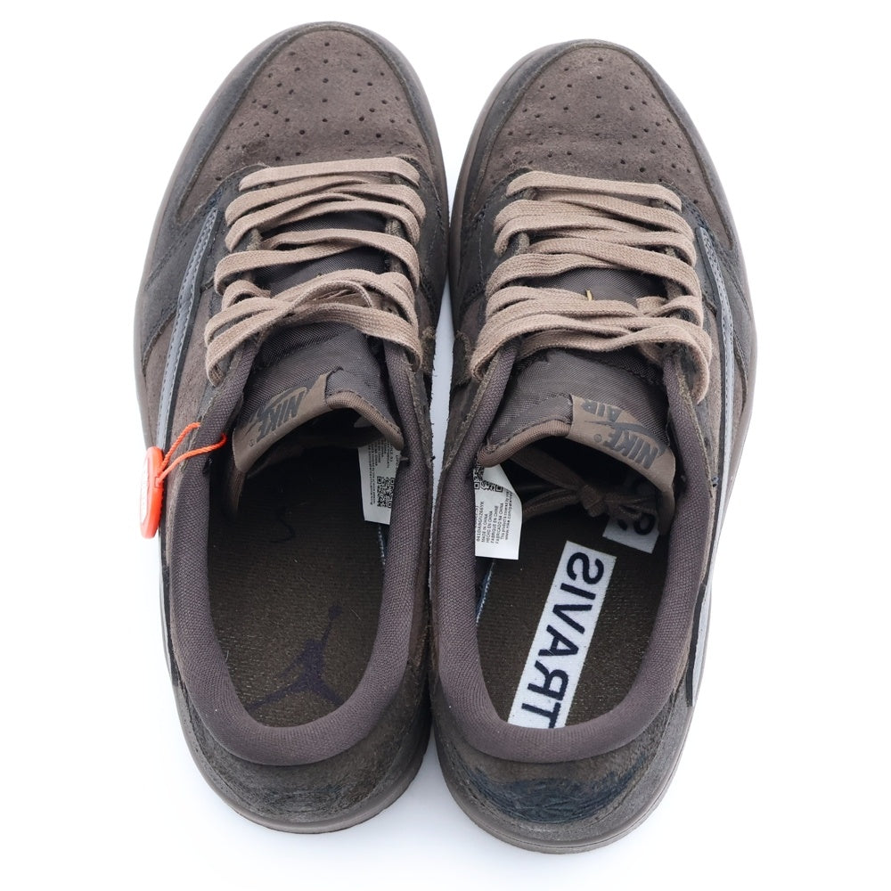 NIKE(ナイキ) ×TRAVIS SCOTT AIR JORDAN 1 LOW OG SP VELVET BROWN トラヴィススコット エアジョーダン 1 ベルベットブラウン ローカットスニーカー US10/28cm DM7866-202