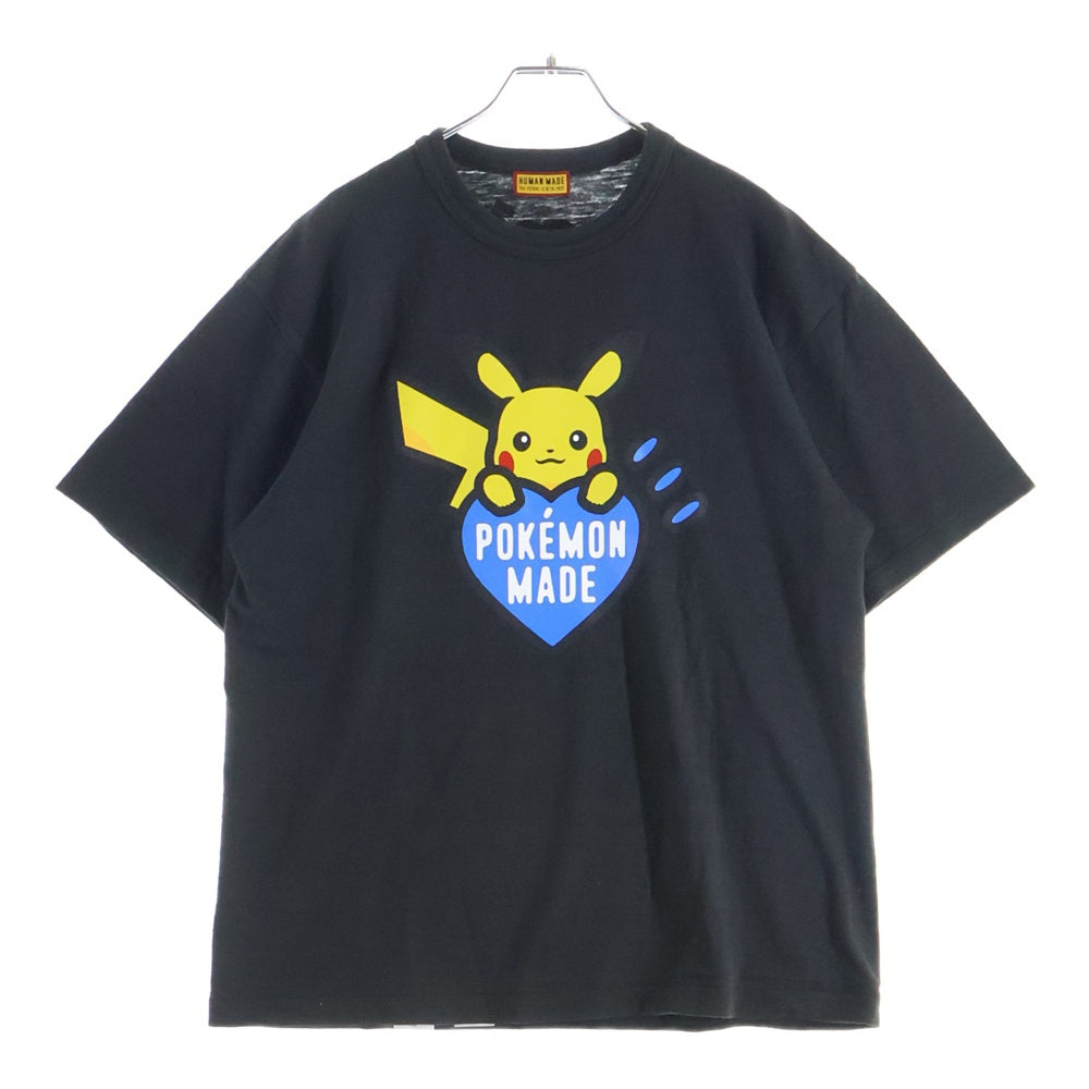 HUMAN MADE(ヒューマンメイド) 25AW ×POKEMON MADE GRAPHIC T-SHIRT ポケモン フロントプリント グラフィック クルーネック 半袖Tシャツ カットソー ブラック