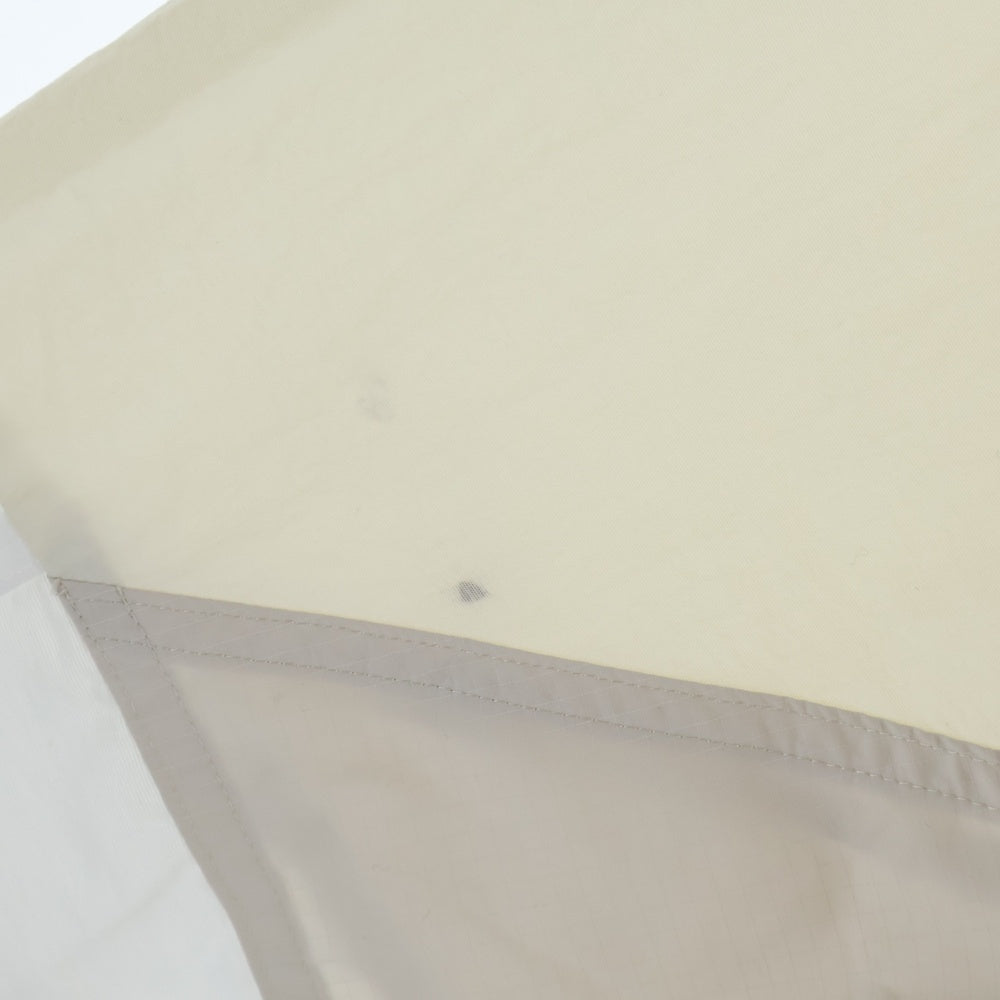 Sacai(サカイ) 25SS POPLIN TASLAN NYLON SHIRT ポプリン タスランナイロン ジップアップ レギュラーカラー 半袖シャツ ホワイト 25-03725M