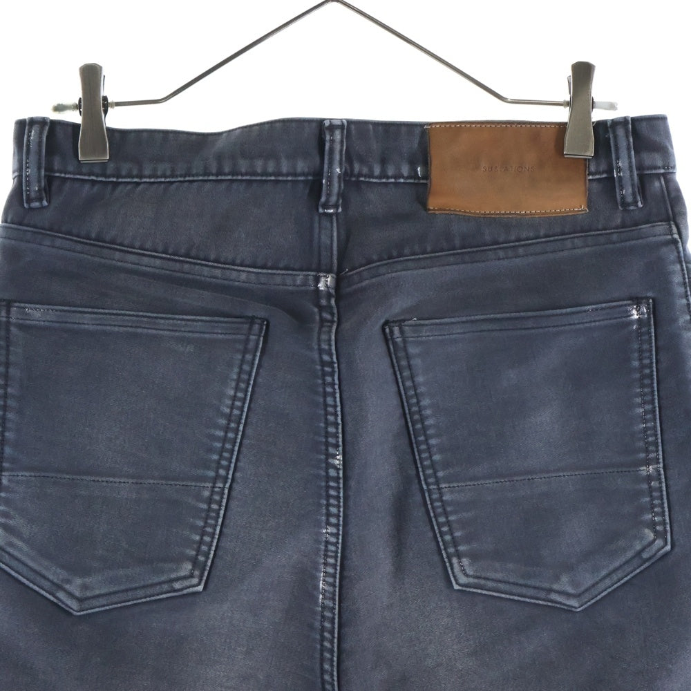 SUBLATIONS(サブレーションズ) 24AW MOLESKINE 2TUCK WIDE BAGGY PANTS モールスキン 2タック ワイド バギーパンツ ブラック S121405