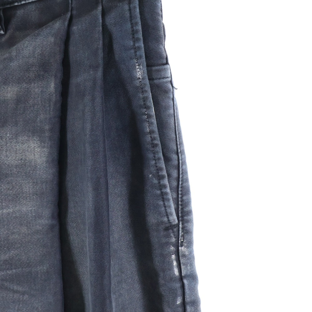 SUBLATIONS(サブレーションズ) 24AW MOLESKINE 2TUCK WIDE BAGGY PANTS モールスキン 2タック ワイド バギーパンツ ブラック S121405