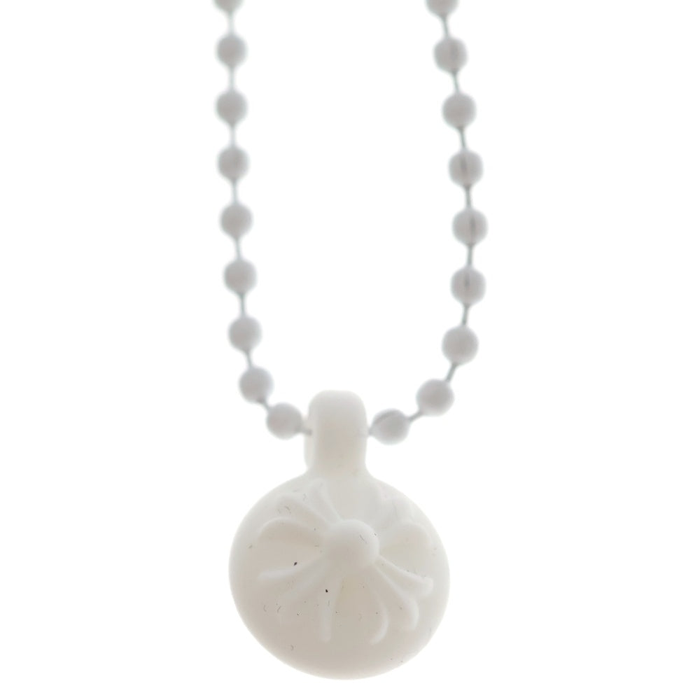 CHROME HEARTS(クロムハーツ) RUBBER CH CRS BALL ラバークロスボール シリコンネックレス ホワイト