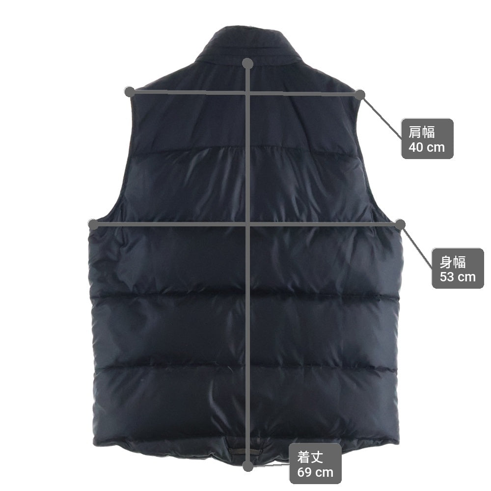 CHROME HEARTS(クロムハーツ) STIFF VEST スティフ ナイロン クロスボールボタン ダウンベスト ブラック