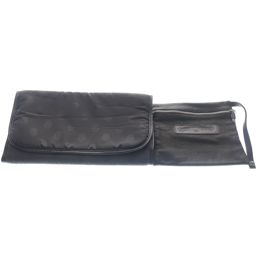 CHROME HEARTS(クロムハーツ) DIAPER BAG LEATHER SHOULDER 2WAY BAG ダイパー レザー ショルダー ハンドバッグ ブラック