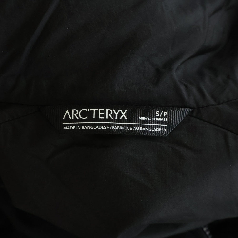 ARC'TERYX(アークテリクス) 23SS ATOM HOODIE アトムフーディー パファージャケット ブラック X000007487-0623