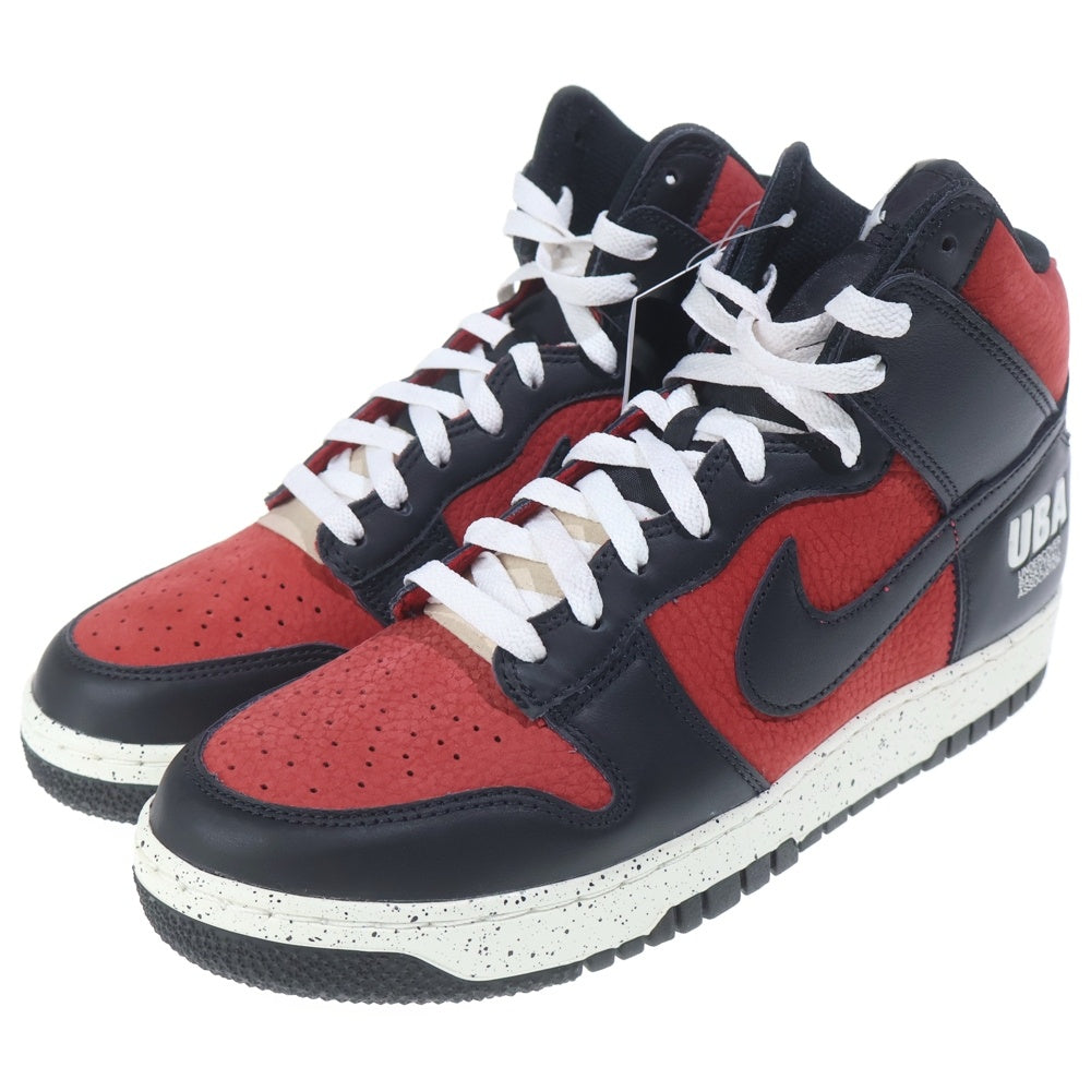 NIKE(ナイキ) ×UNDERCOVER DUNK HIGH UBA アンダーカバー ダンク ハイカットスニーカー ブラック/レッド US9.5/27.5cm DD9401-600