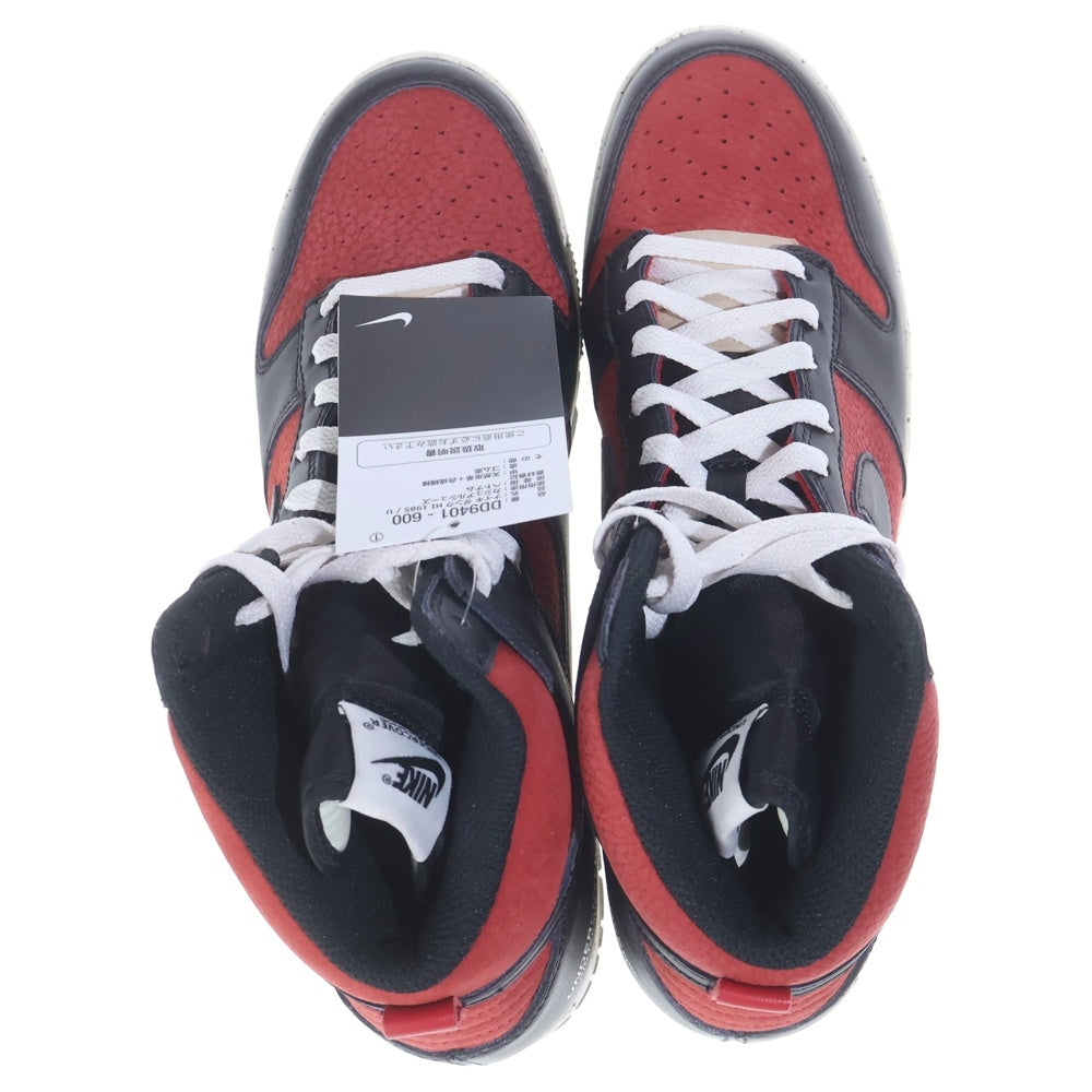NIKE(ナイキ) ×UNDERCOVER DUNK HIGH UBA アンダーカバー ダンク ハイカットスニーカー ブラック/レッド US9.5/27.5cm DD9401-600