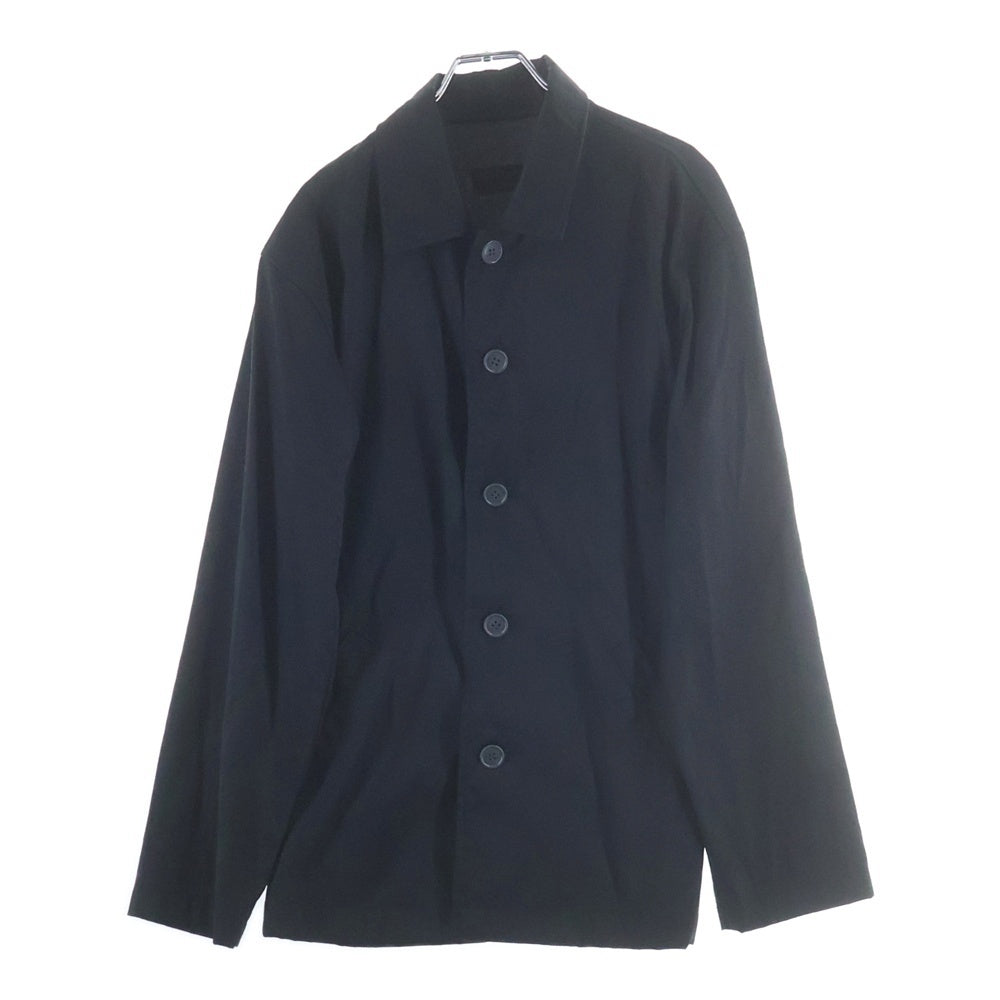 COMME des GARCONS HOMME(コムデギャルソンオム) 02AW AD2002 田中オム期 ステンカラージャケット ナイロンブルゾン ブラック HG-J073