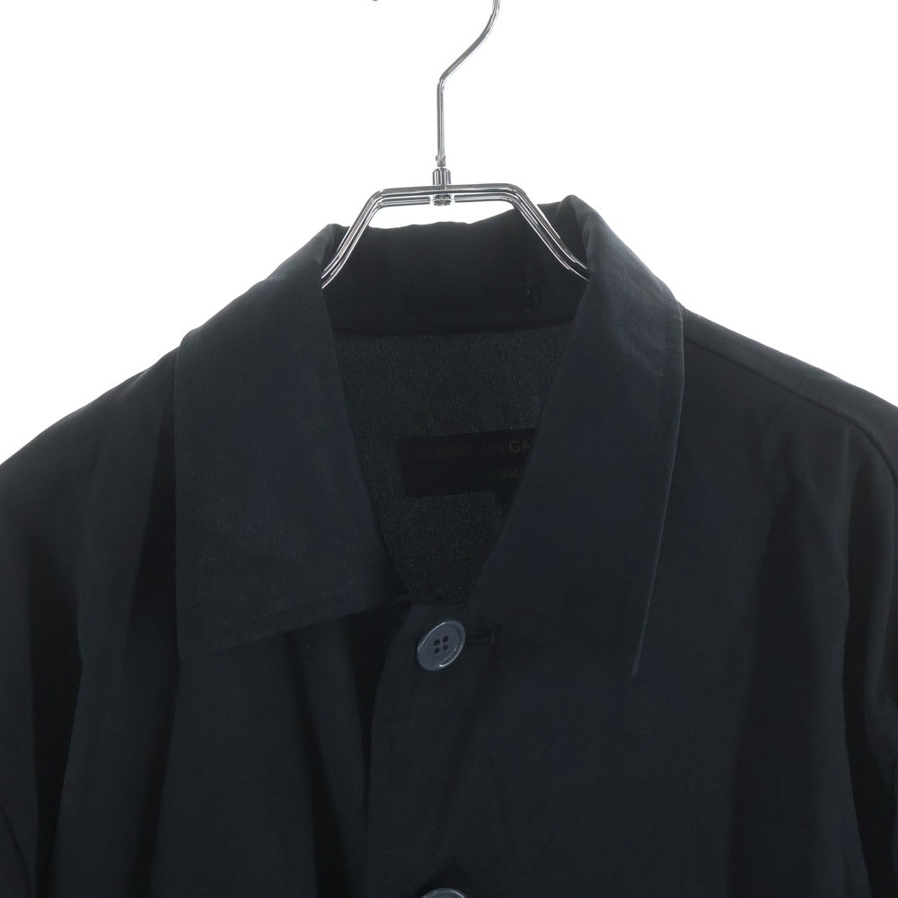 COMME des GARCONS HOMME(コムデギャルソンオム) 02AW AD2002 田中オム期 ステンカラージャケット ナイロンブルゾン ブラック HG-J073