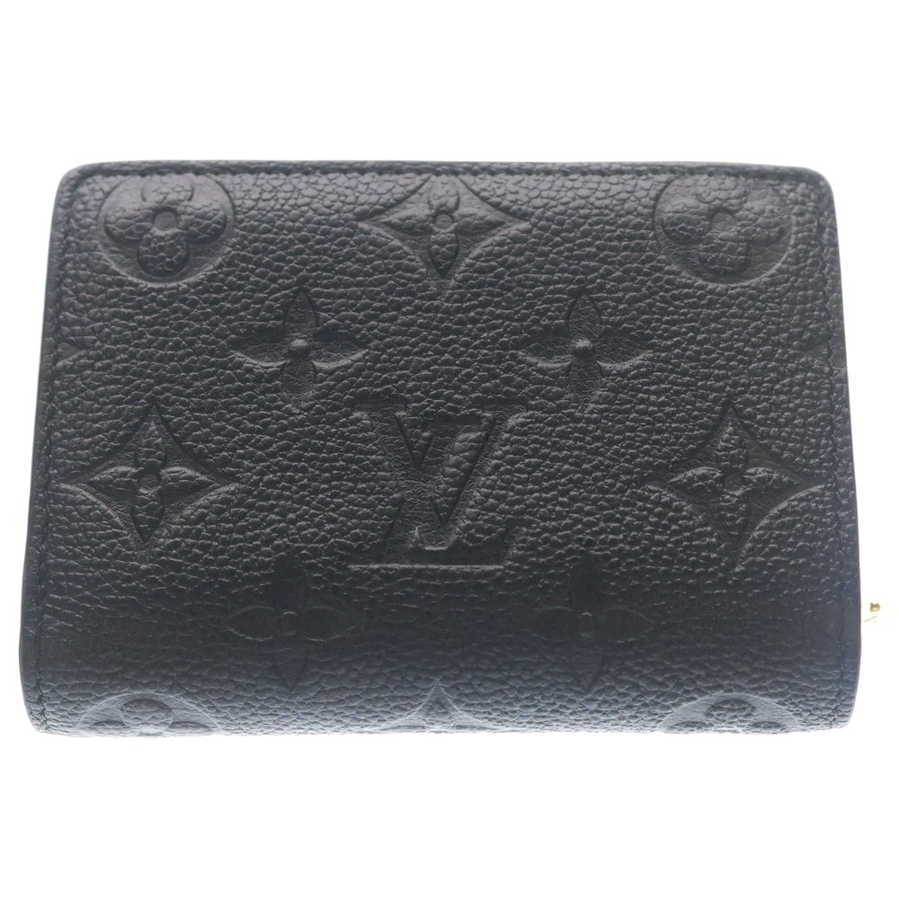 LOUIS VUITTON(ルイヴィトン) ポルトフォイユ クレア アンプラントレザー コンパクトウォレット 二つ折り財布 ブラック M80151 RFID レディース