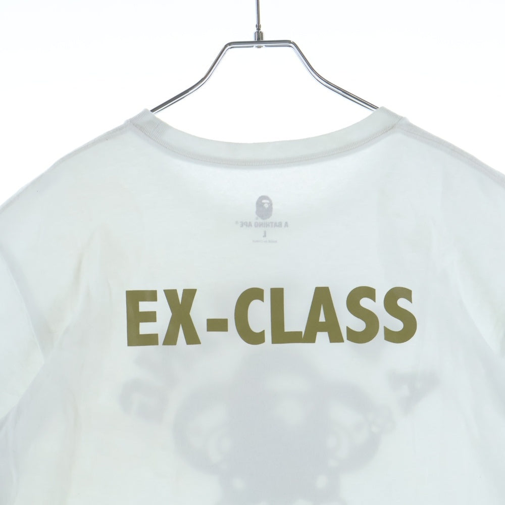A BATHING APE(アベイシングエイプ) BAPEMANIA GOLD CARD CAMO ベイプマニア ゴールド カード カモ クルーネック 半袖Tシャツ ホワイト