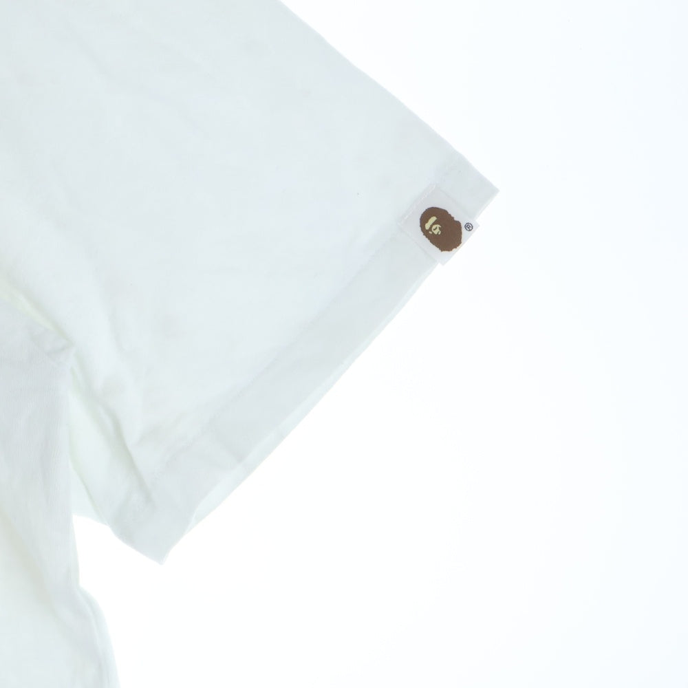 A BATHING APE(アベイシングエイプ) BAPEMANIA GOLD CARD CAMO ベイプマニア ゴールド カード カモ クルーネック 半袖Tシャツ ホワイト