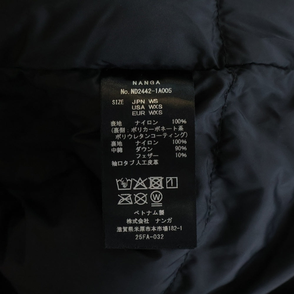 NANGA(ナンガ) AURORA TEX DOWN JACKET W ウィメンズ オーロラテックス フーデッド ナイロン ダウンジャケット ブラック ND2442-1A005 レディース