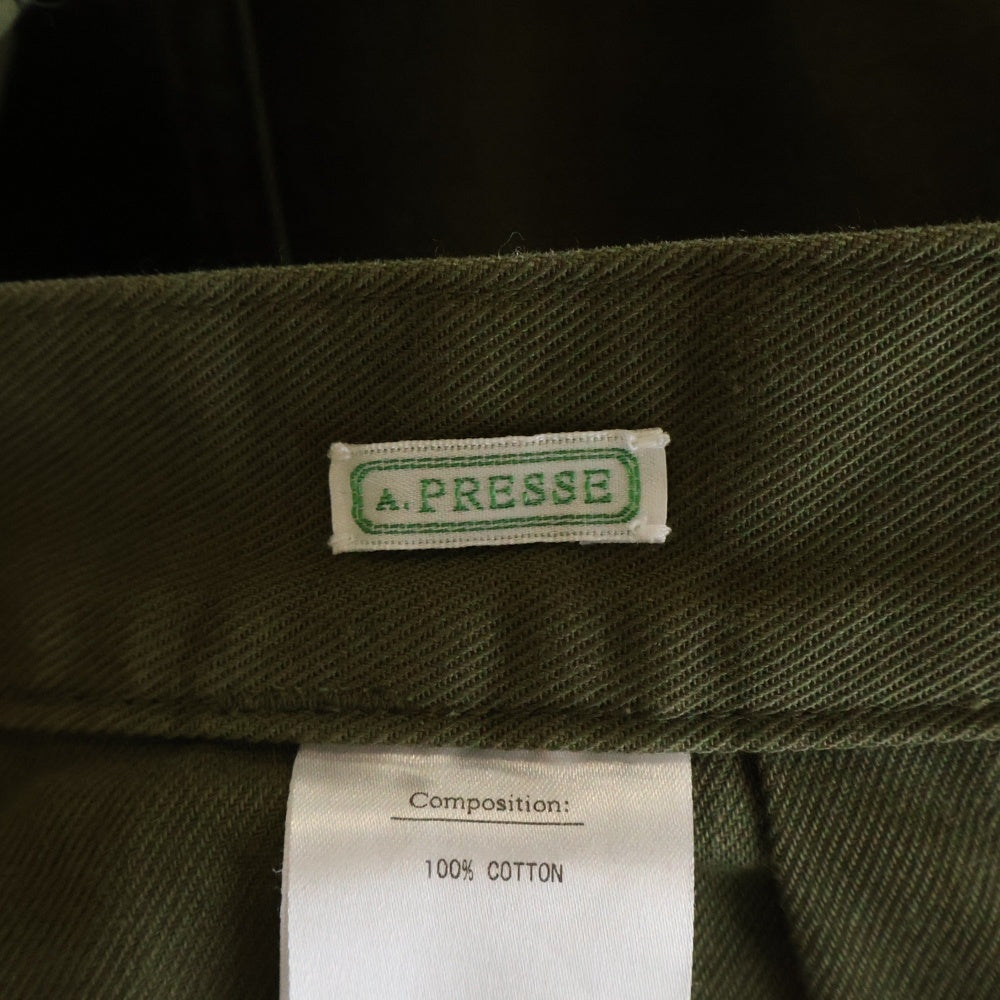 A.PRESSE(アプレッセ) 23SS USAF Hemmed Bottoms ヘムドボトムス ペインターパンツ カーキ 23SAP-04-14M