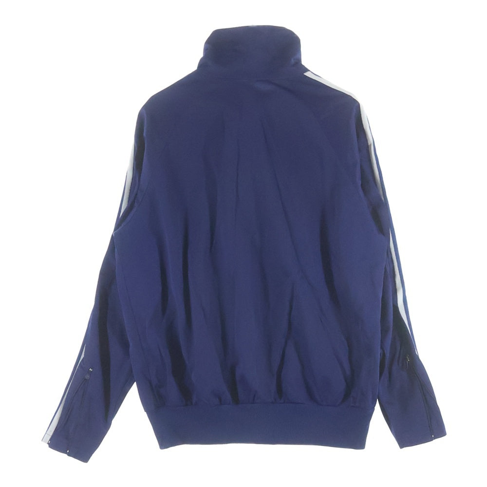 adidas(アディダス) 70S VINTAGE ユーロヴィンテージ トレフォイルロゴ 八の字ジップ ポリエステル トラックジャケット ジャージ ネイビー
