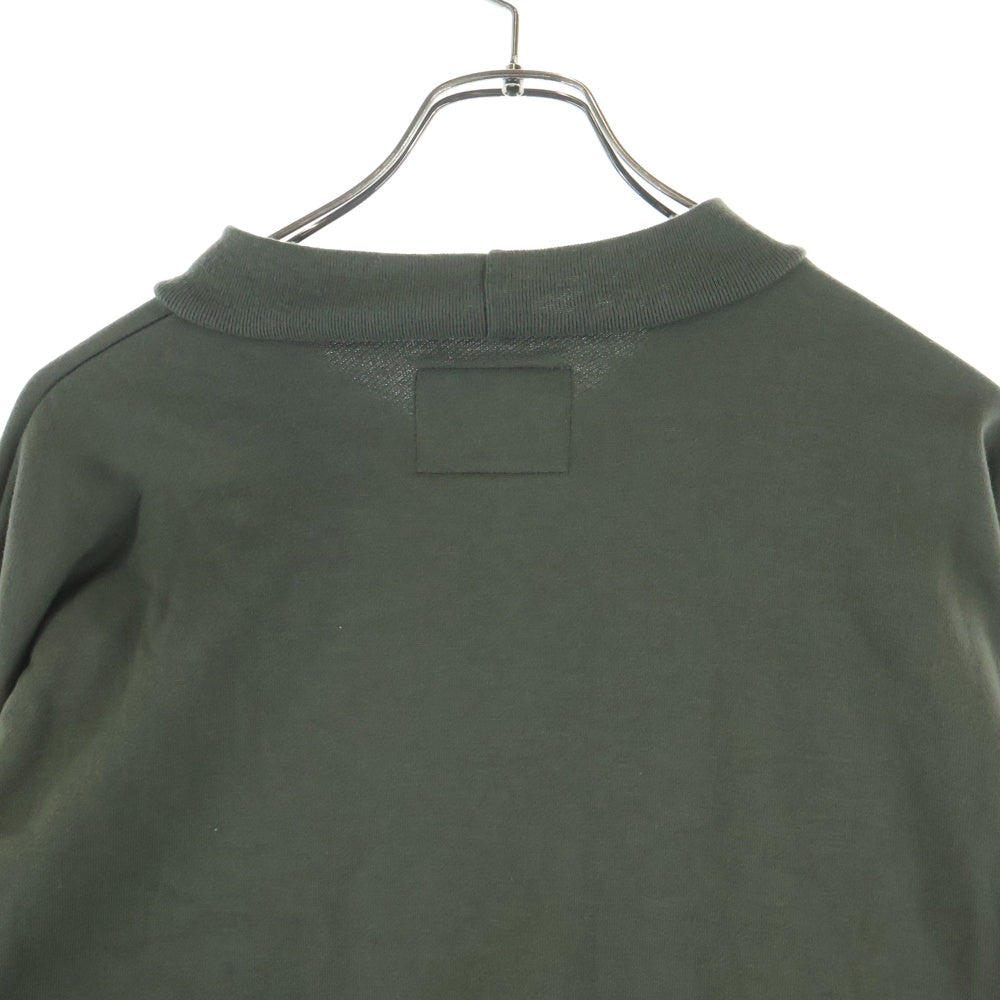 WTAPS(ダブルタップス) 20AW COLLEGE MOCK NECK COPO カレッジ モックネックスウェットシャツ トレーナー カーキ 202ATDT-CSM11
