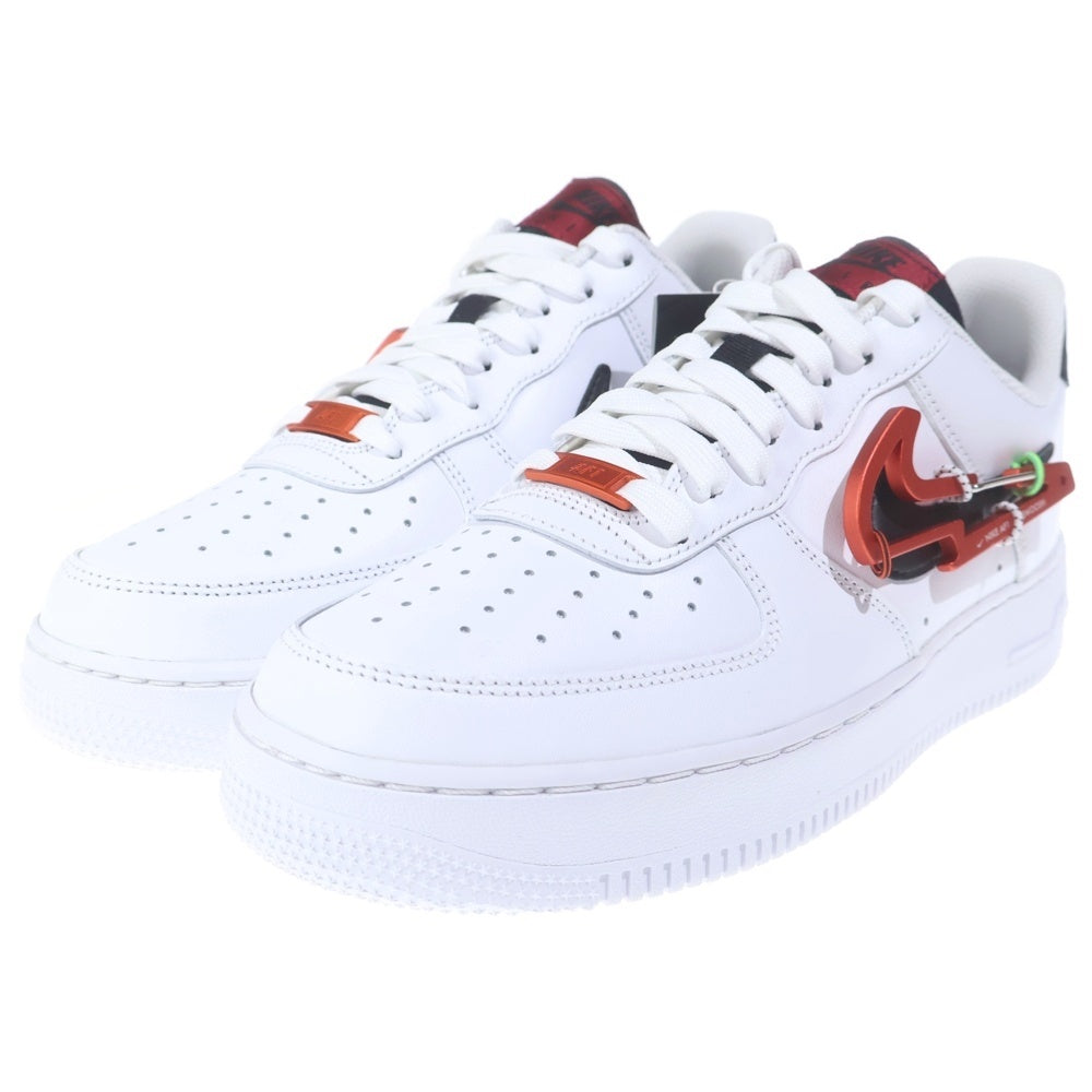 NIKE(ナイキ) AIR FORCE 1 LOW PRM KARABINER SWOOSH エアフォース1 カラビナ スウッシュ ローカットスニーカー ホワイト US9/27cm DH7579-100