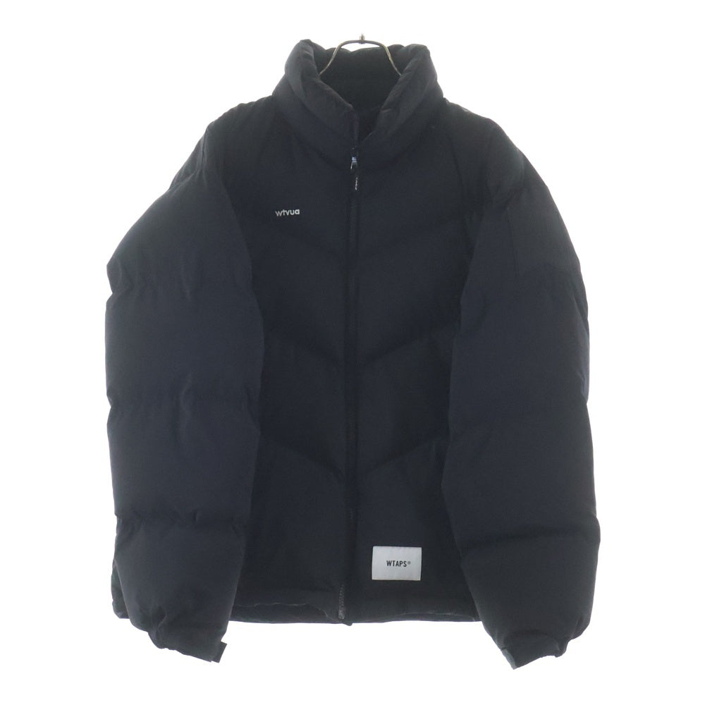 WTAPS(ダブルタップス) 22AW POLY TAFFETA WTVUA ポリータフタ ポリエステル ジップアップ ダウンジャケット ブラック 222BRDT-JKM02