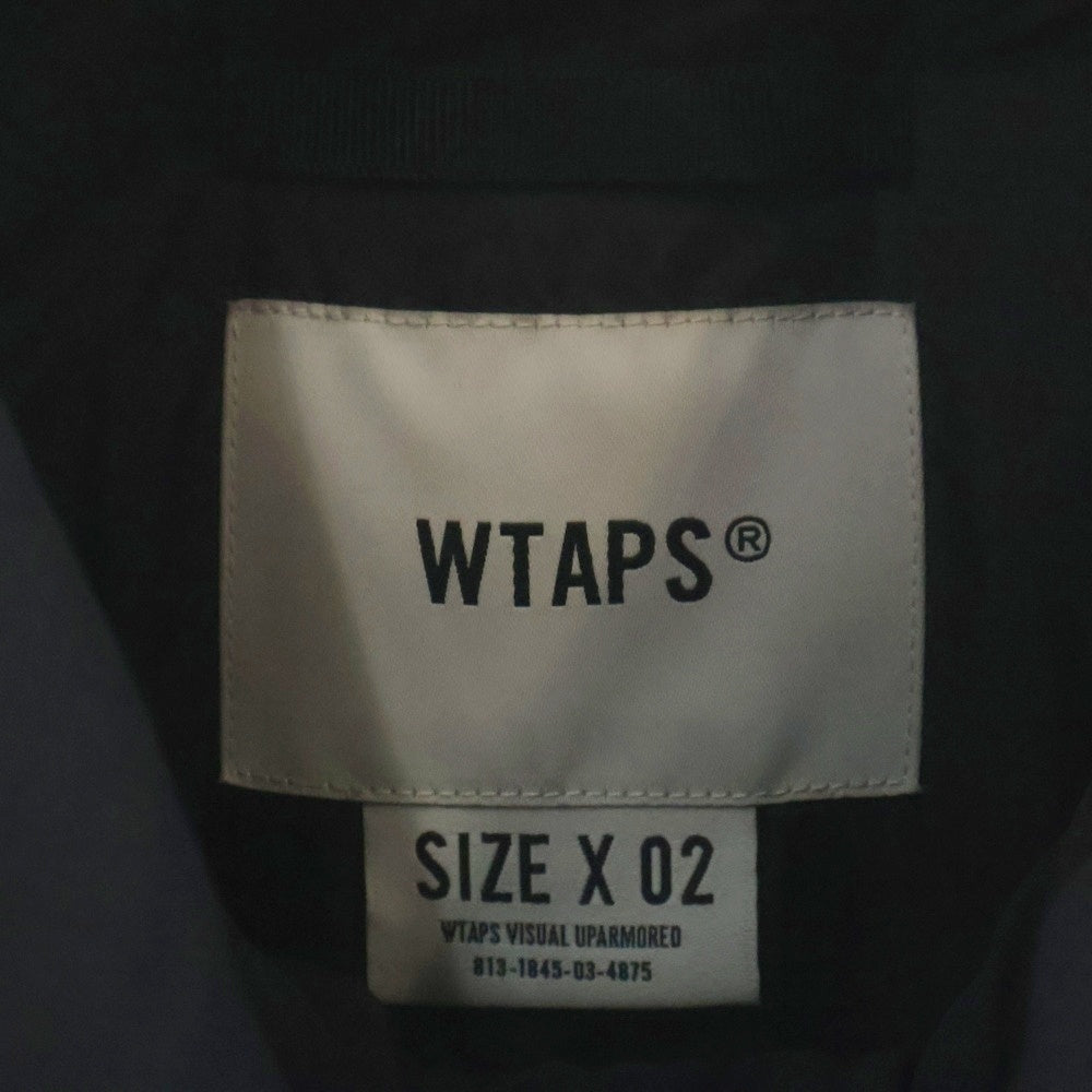 WTAPS(ダブルタップス) 22AW POLY TAFFETA WTVUA ポリータフタ ポリエステル ジップアップ ダウンジャケット ブラック 222BRDT-JKM02