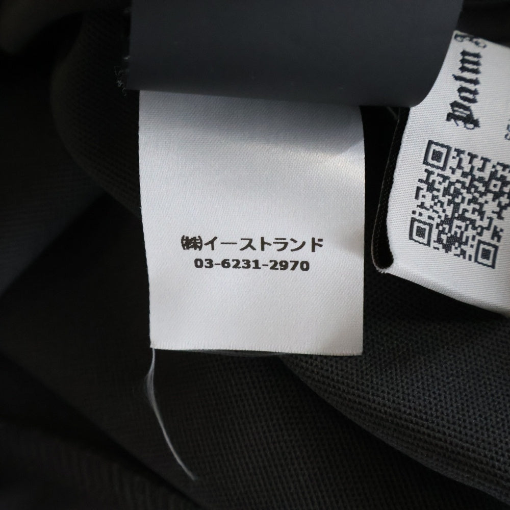Palm Angels(パームエンジェルス) CLASSIC TRACK PANTS クラシック ロゴプリントデザイン サイドライン ウエストゴム ドローコード トラックパンツ グレー PMCJ004F22FAB001