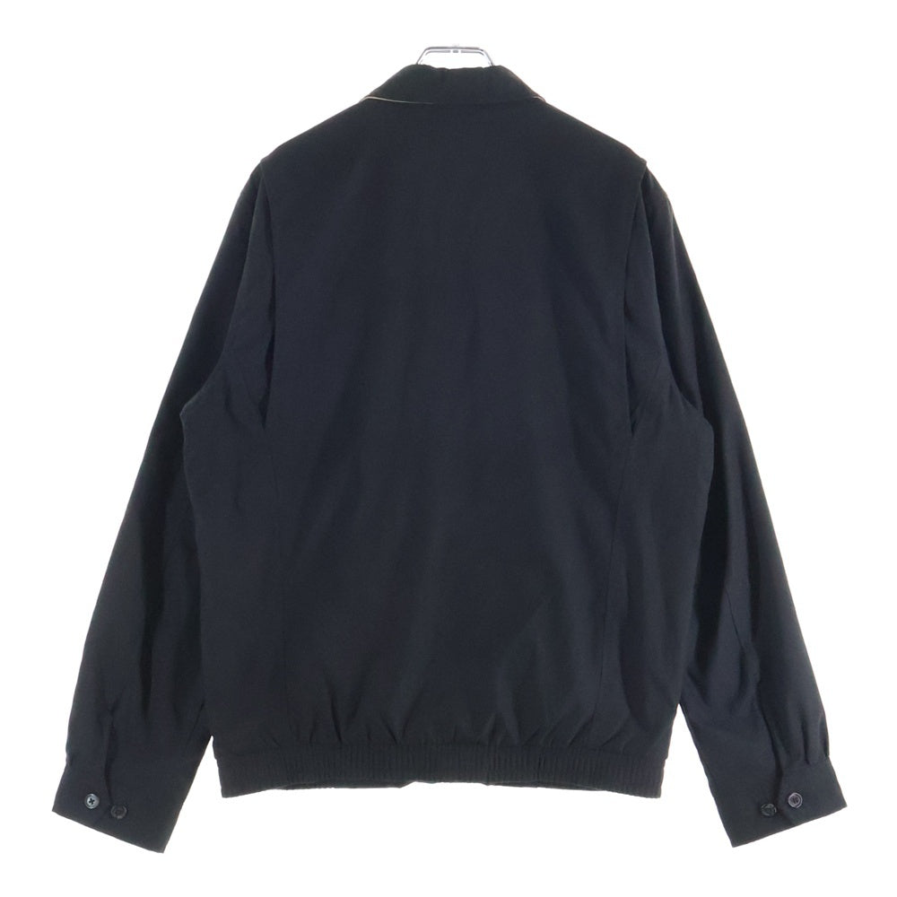 POLO RALPH LAUREN(ポロラルフローレン) 裏地チェック ロゴエンブロイダリー スイングトップ ジップアップジャケット ブラック