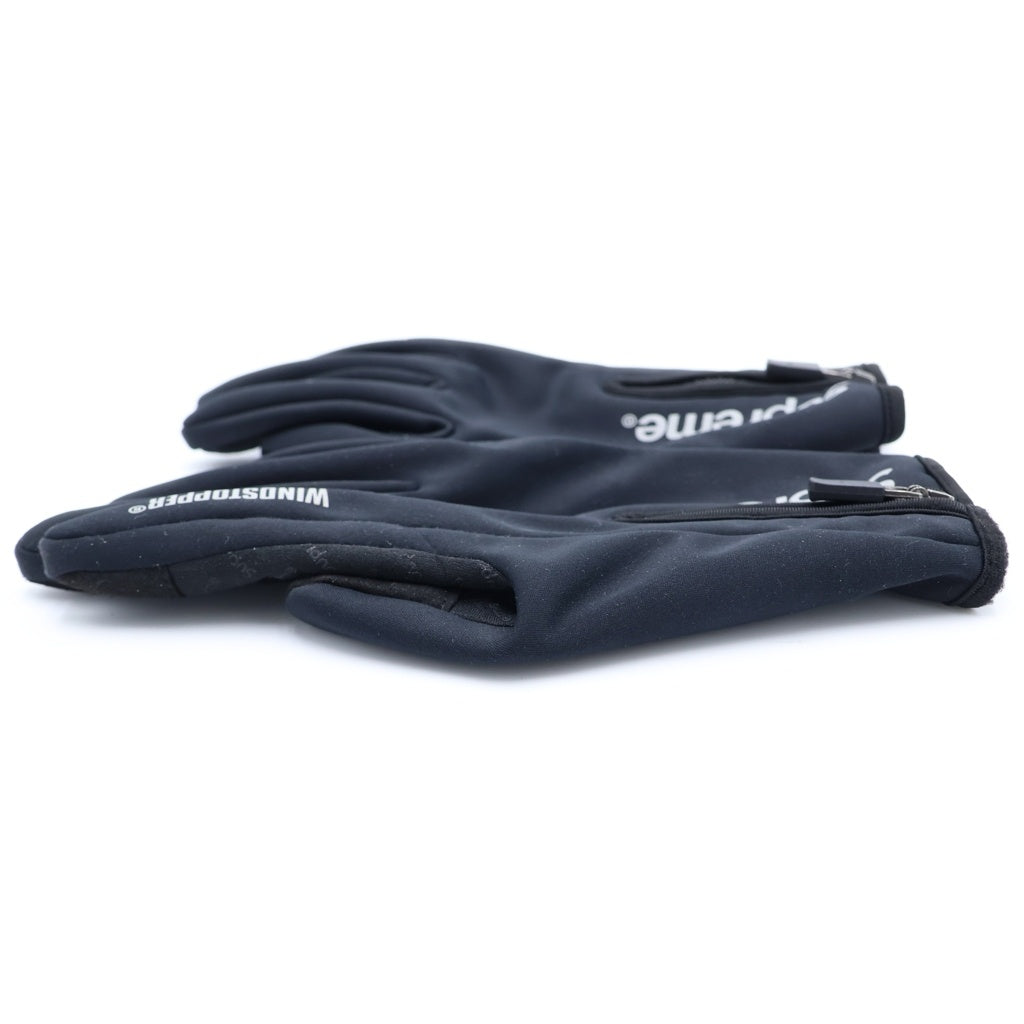 SUPREME(シュプリーム) 25AW Windstopper Zip Gloves ウインドストッパー ジップ グローブ 手袋 ブラック