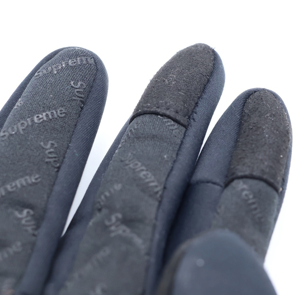 SUPREME(シュプリーム) 25AW Windstopper Zip Gloves ウインドストッパー ジップ グローブ 手袋 ブラック