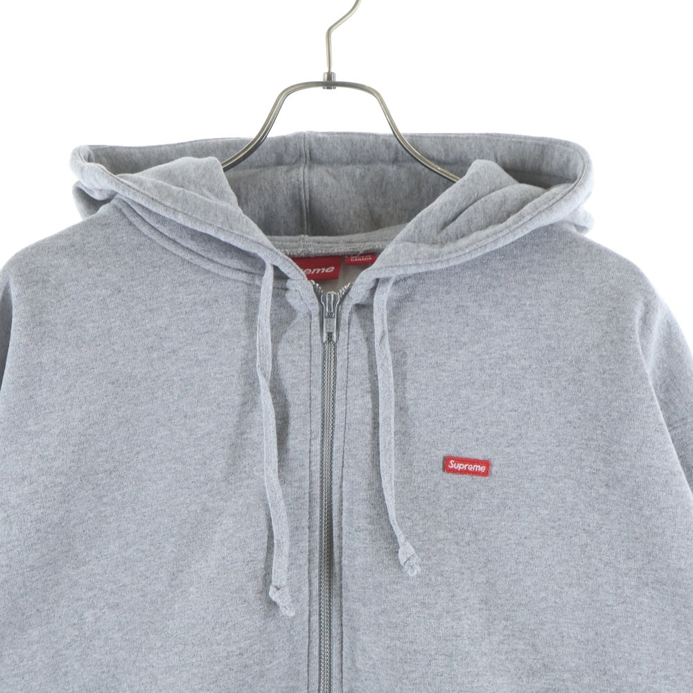 SUPREME(シュプリーム) 25SS Small Box Zip Up Hooded Sweatshirt スモールボックス ジップアップ フーデッドスウェットシャツ パーカー グレー