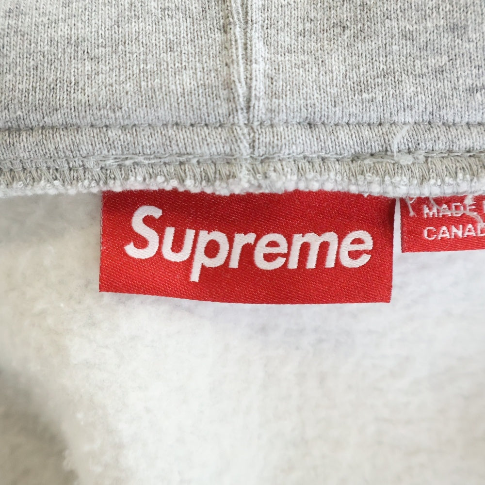 SUPREME(シュプリーム) 25SS Small Box Zip Up Hooded Sweatshirt スモールボックス ジップアップ フーデッドスウェットシャツ パーカー グレー