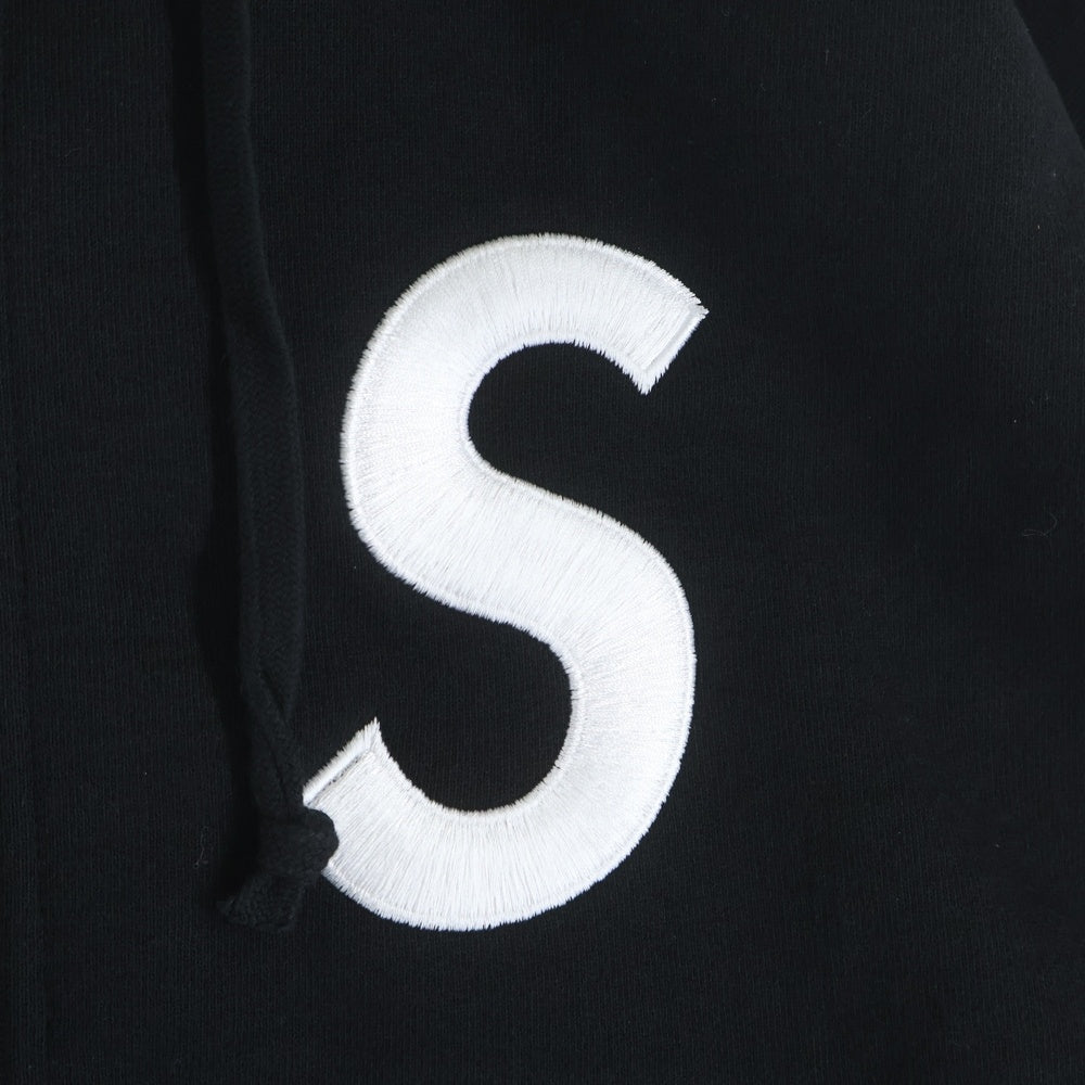 SUPREME(シュプリーム) 25AW S Logo Zip Up Hooded Sweatshirt ロゴ ジップアップ フーデッドスウェットシャツ パーカー ブラック