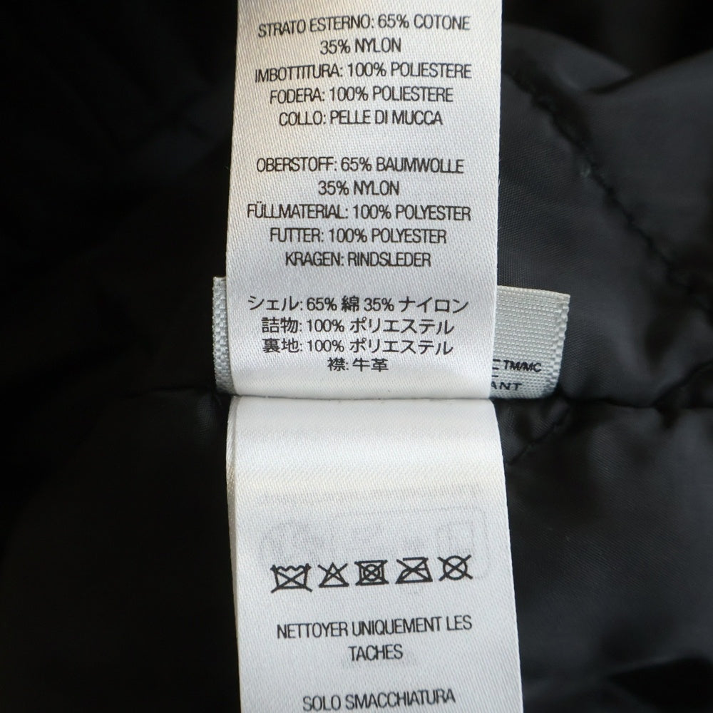 SUPREME(シュプリーム) 25SS Leather Collar Utility Jacket レザーカラー ユーティリティ ジップアップジャケット ブラック