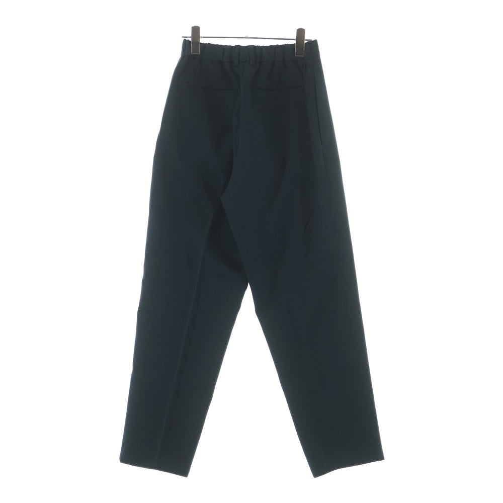 JIL SANDER(ジルサンダー) センタープレス ウール ジップアップ トラウザー ストレートパンツ グリーン JSMU310801MU20290021