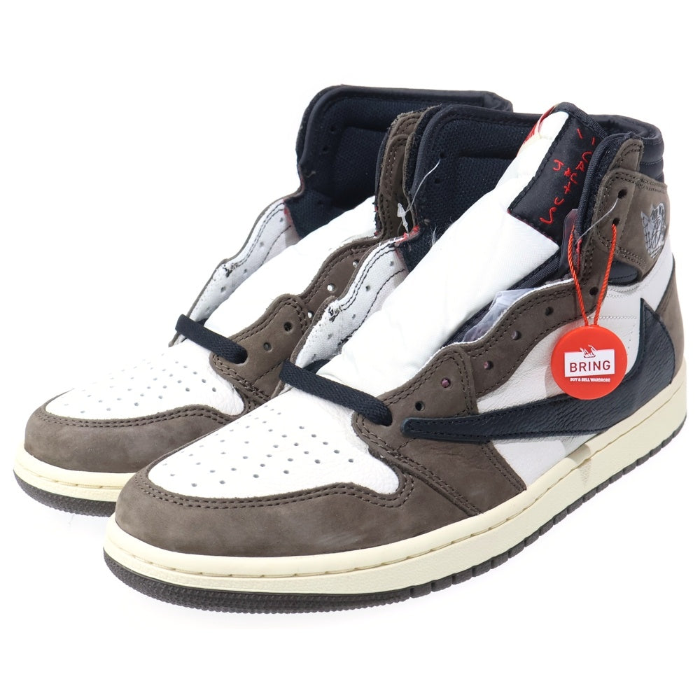 NIKE(ナイキ) ×TRAVIS SCOTT AIR JORDAN 1 RETRO HIGH OG TS SP トラヴィススコット エアジョーダン 1 レトロ ハイカットスニーカー US9/27cm CD4487-100
