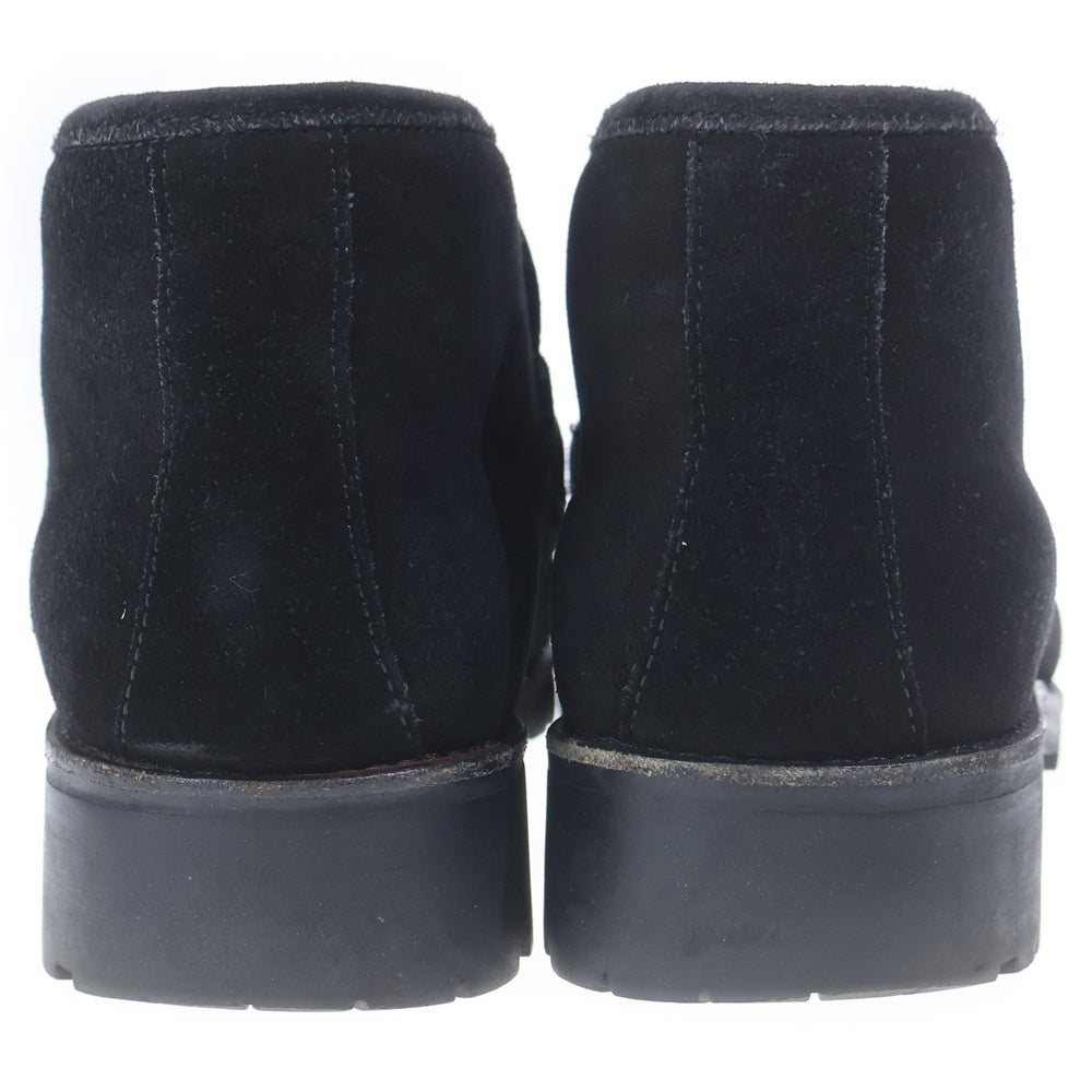 GUCCI(グッチ) スエードレザー ホースビット レースアップ チャッカブーツ レディース ブラック 0067 114