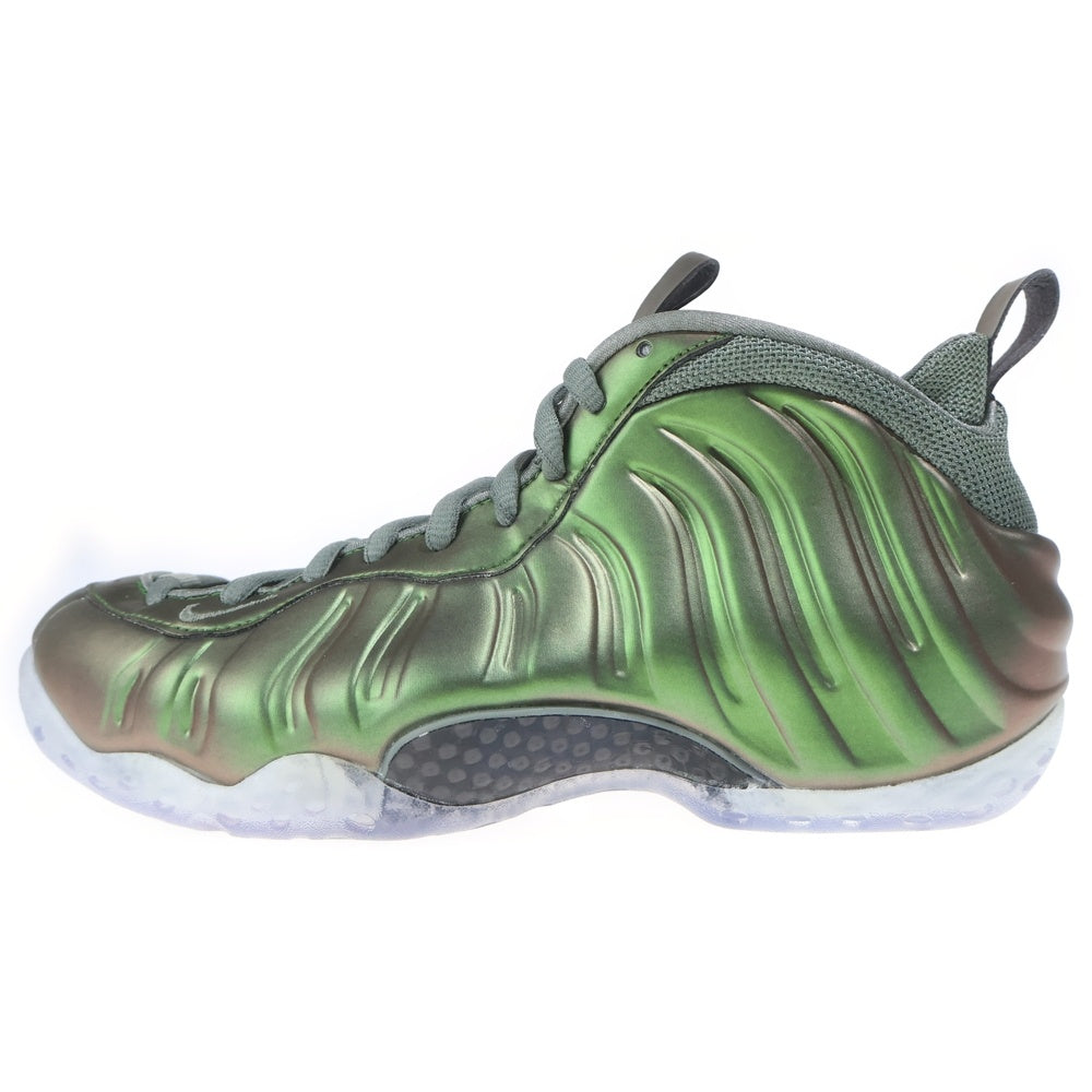 NIKE(ナイキ) WMNS AIR FOAMPOSITE ONE DARK STUCO ウィメンズ エアフォームポジットワン ダークスタッコ ハイカットスニーカー グリーン/シルバー US9/26cm AA3963-001 レディース