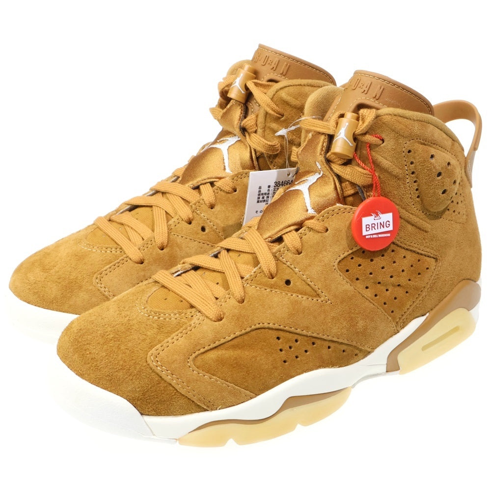 NIKE(ナイキ) AIR JORDAN 6 RETRO WHEAT エアジョーダン6 レトロ ウィート ハイカットスニーカー ブラウン US8/26cm 384664-705