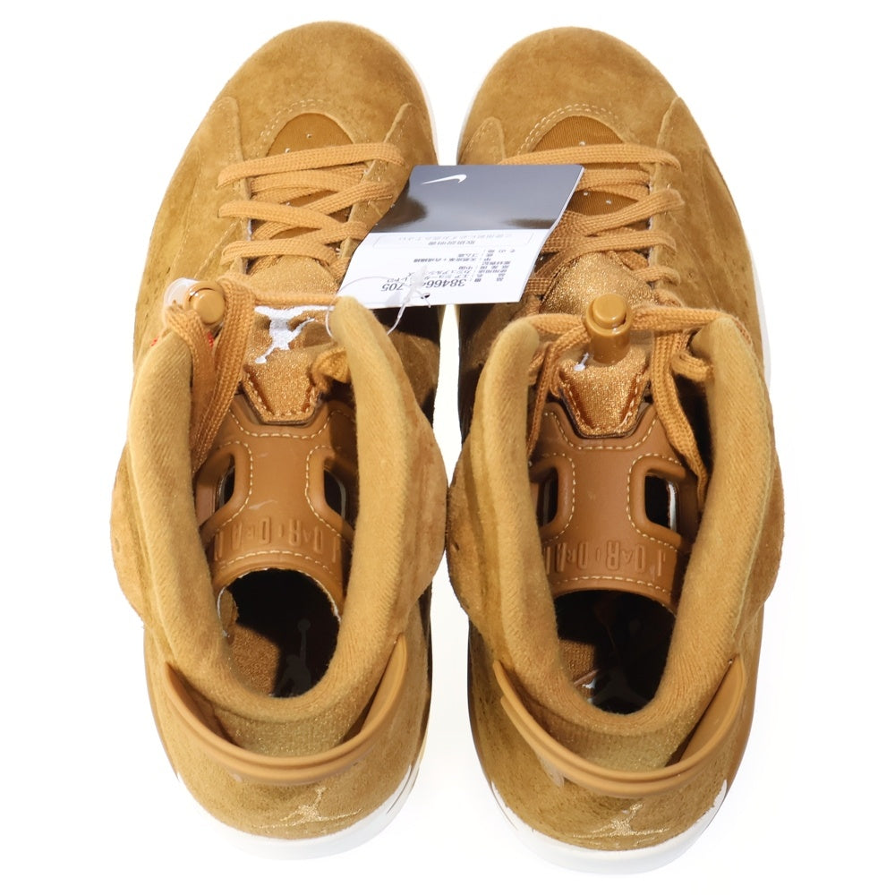 NIKE(ナイキ) AIR JORDAN 6 RETRO WHEAT エアジョーダン6 レトロ ウィート ハイカットスニーカー ブラウン US8/26cm 384664-705