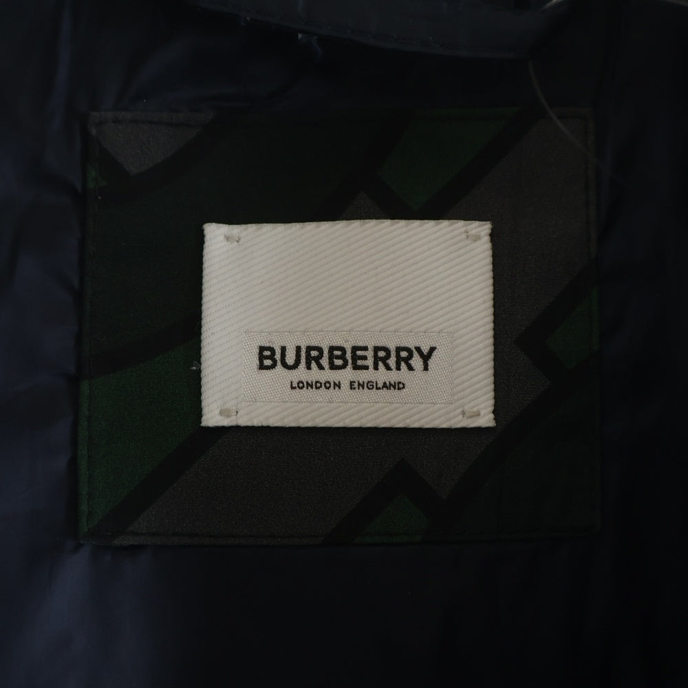 BURBERRY LONDON(バーバリーロンドン) TBモノグラム総柄 フーデッド ダウンジャケット グリーン/グレー 8025909