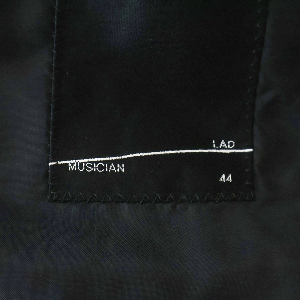 LAD MUSICIAN(ラッドミュージシャン) 19AW STANDARD 1B JACKET スタンダード 花柄 シングルテーラードジャケット ブラック 2219-311
