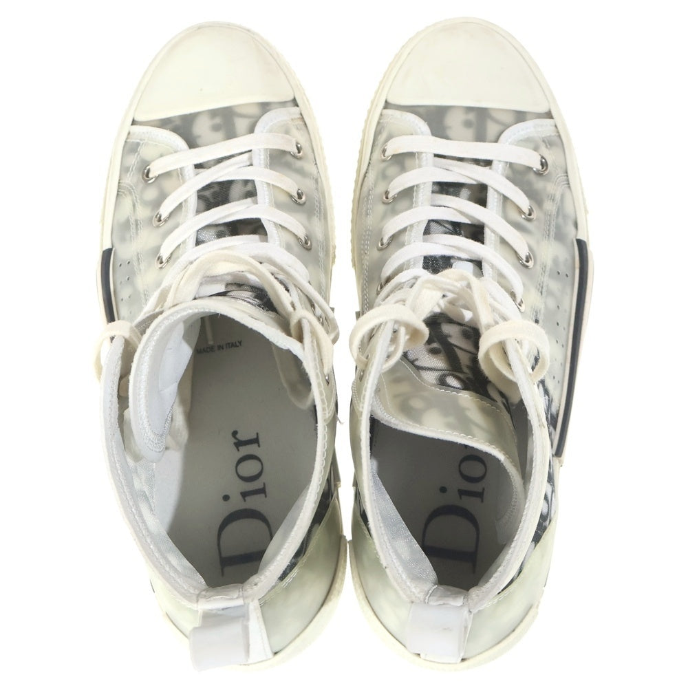 DIOR(ディオール) B23 オブリーク レースアップ ハイカットスニーカー ホワイト 3SH118YJP