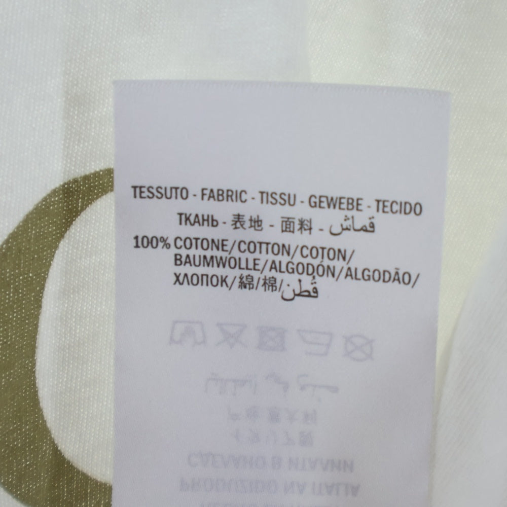 GUCCI(グッチ) ロゴ ウォッシュド オーバーサイズ クルーネック半袖Tシャツ カットソー ホワイト 440103 X3F05