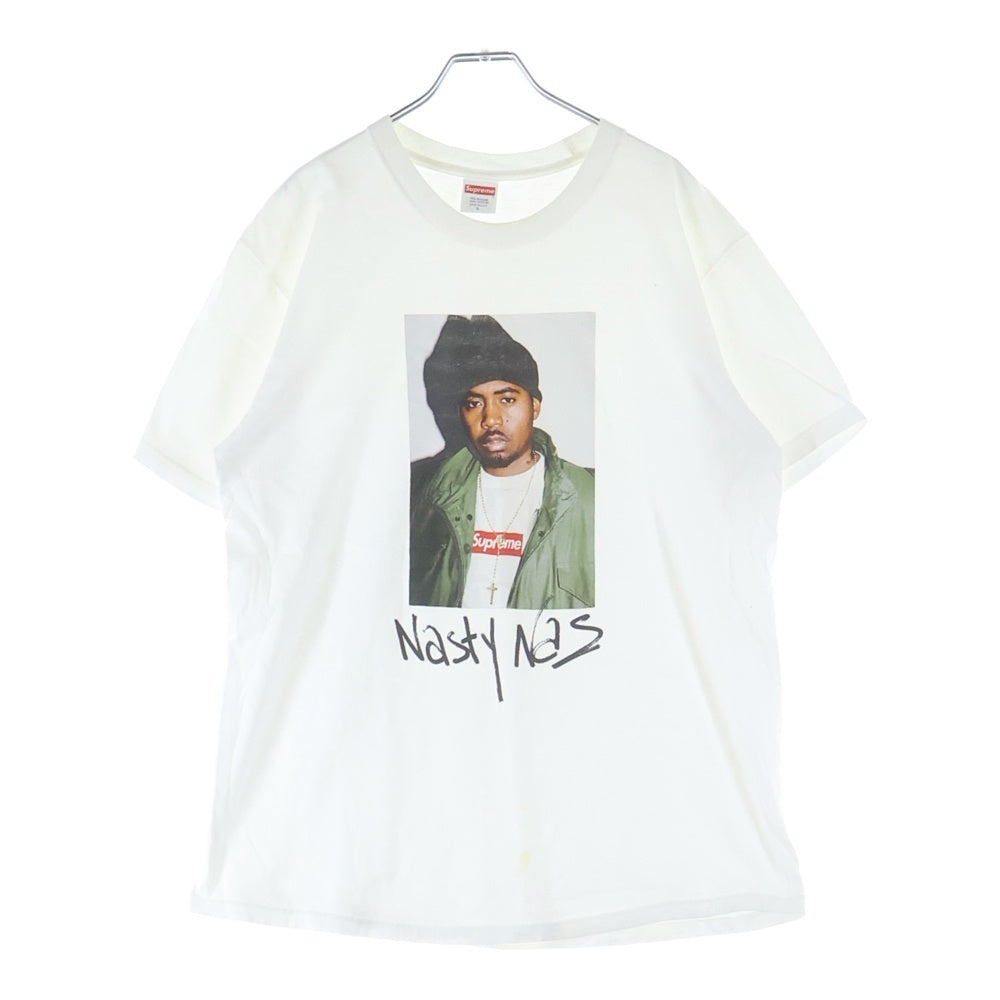 SUPREME(シュプリーム) 17AW Nas Tee ナスティナズ クルーネック半袖Tシャツ カットソー ホワイト