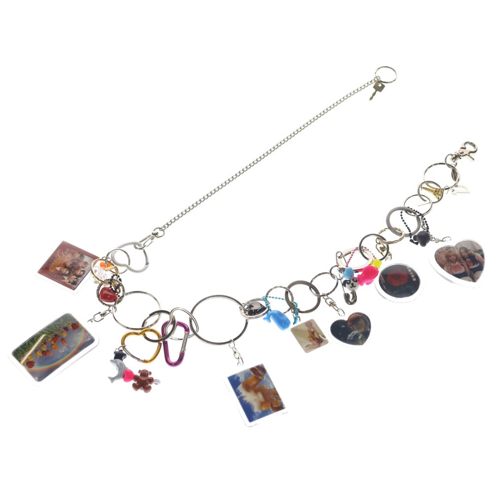 doublet(ダブレット) 24AW ×ST COMPANY別注 7 WORDS KEYCHAIN エスティー 7ワード キーチェーン シルバー 24AW97ST11 レディース