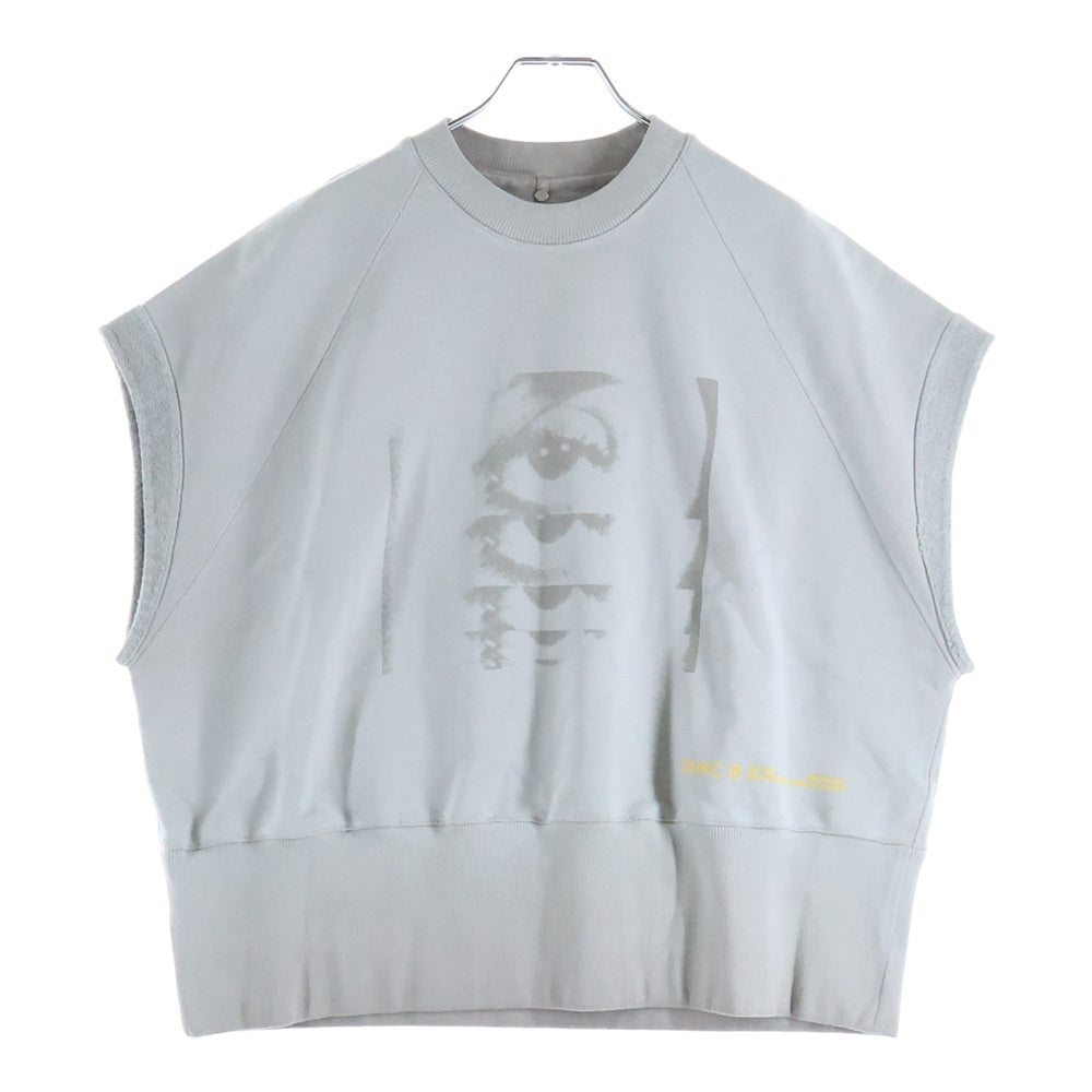 OAMC(オーエーエムシー) アイプリント ノースリーブスウェットカットソー グレー OAMQ703485