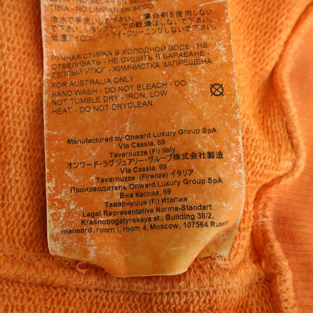 OAMC(オーエーエムシー) アイプリント ノースリーブスウェットカットソー オレンジ OAMQ703485